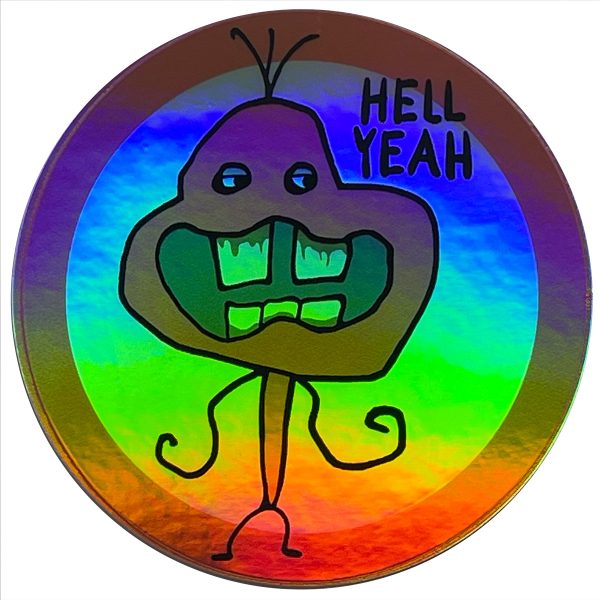 Weird Bug sticker with rainbow reflections